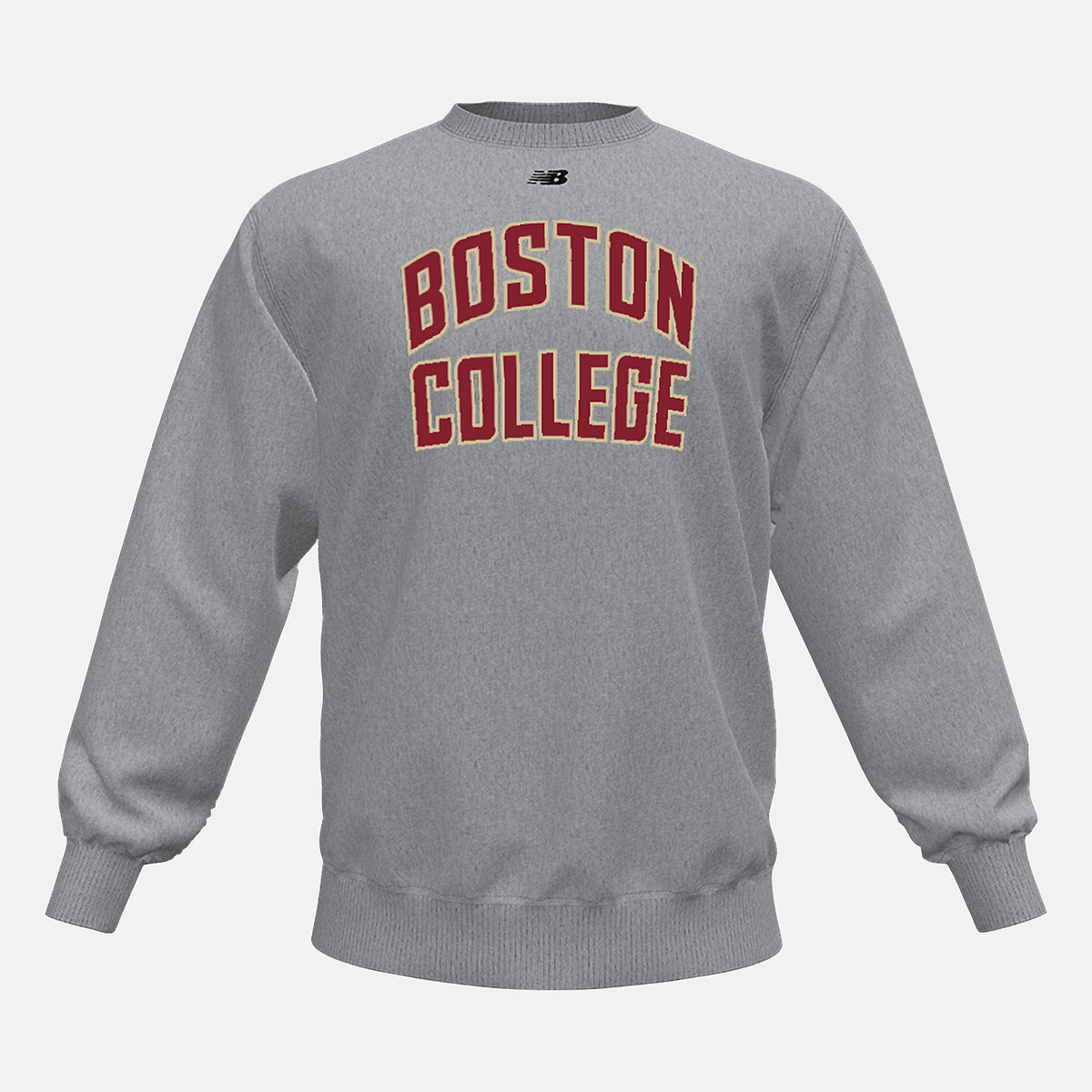 Med Heather Grey NB Crew Fleece(Boston College) | New Balance Clothing