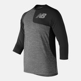 Black Asym 2.0 Left 3/4 Sleeve | New Balance Clothing