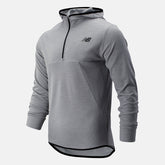 Athletic Grey Tenacity Hooded QTR Zip | New Balance Clothing