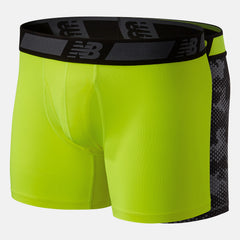 Hi Lite/Black Print NB Dry 6 Inch Boxer Brief 2 Pack | New Balance Accessories