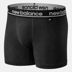 Black/Dark Heather Grey Men Viscose 5 Inch Boxer 2 Pack | New Balance Accessories