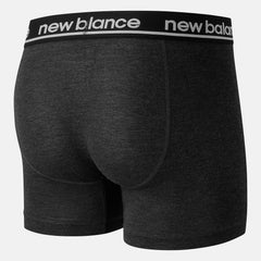 Black/Dark Heather Grey Men Viscose 5 Inch Boxer 2 Pack | New Balance Accessories