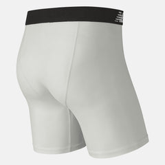 White M 6" Ultra Boxer Brief | New Balance Accessories