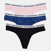 Black Eversoft Thong 3 Pack | New Balance Accessories