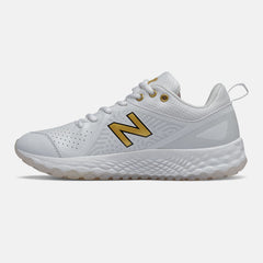 White/Gold Fresh Foam Velo v2 Turf | New Balance Shoes