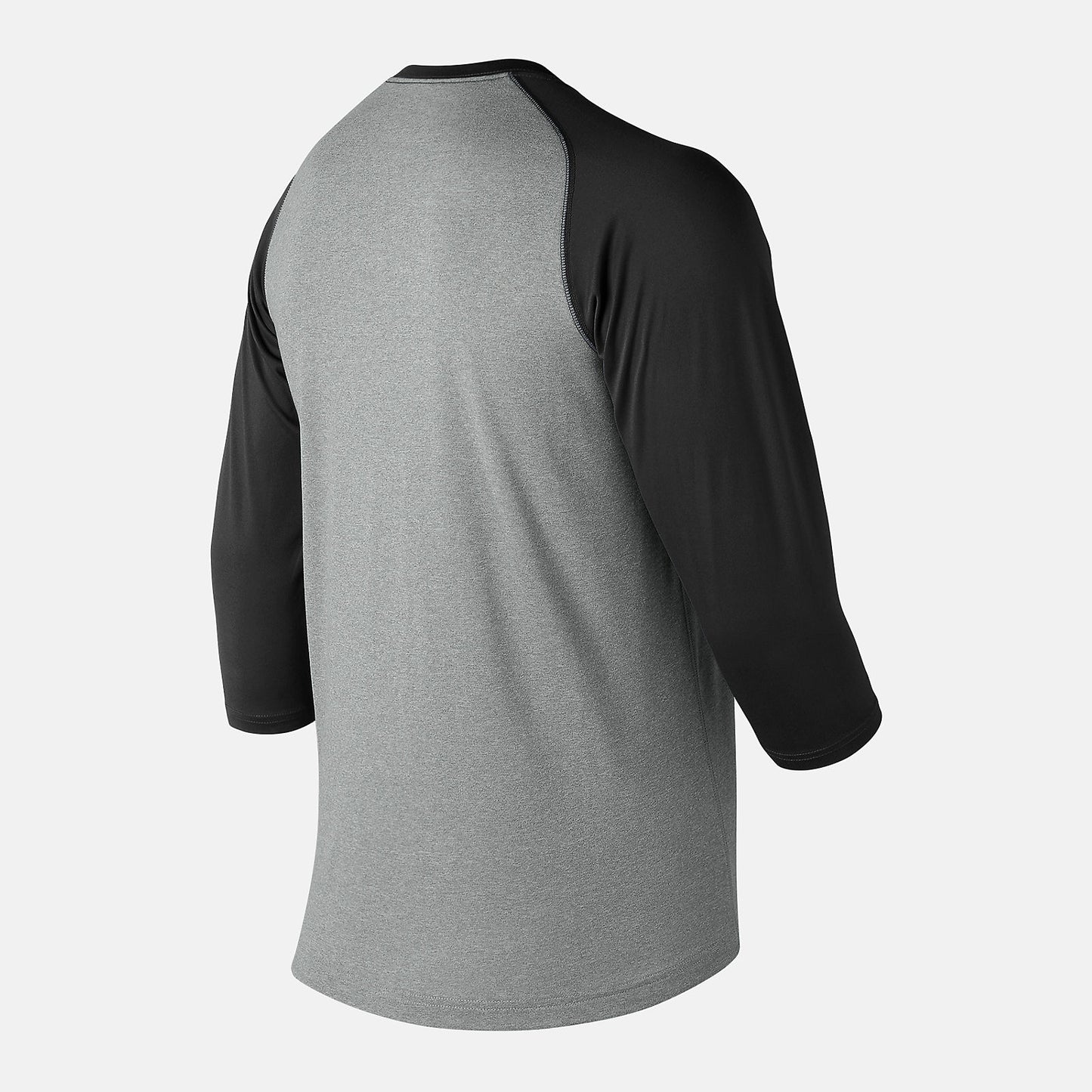 Team Black 3/4 Baseball Raglan Top | New Balance Clothing
