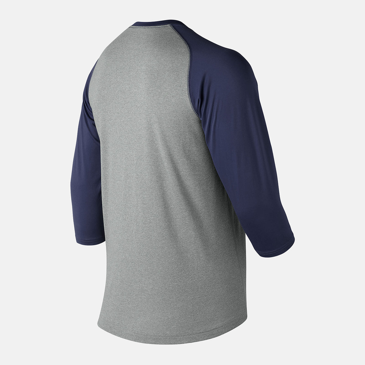 Team Navy 3/4 Baseball Raglan Top | New Balance Clothing