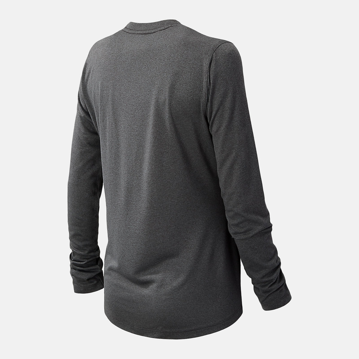 Dark Heather Grey NB Long Sleeve Tech Tee | New Balance Clothing