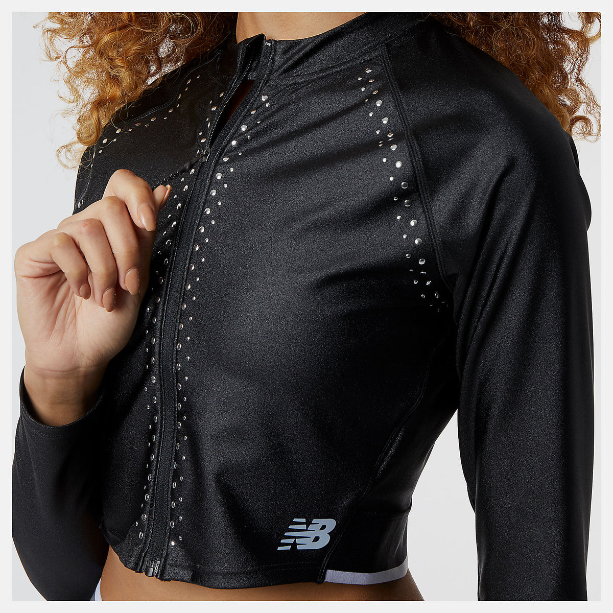 Black Syd Crop Jacket | New Balance Clothing