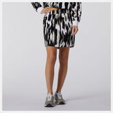 White NB Athletics Collide Printed Terry Skirt | New Balance Clothing