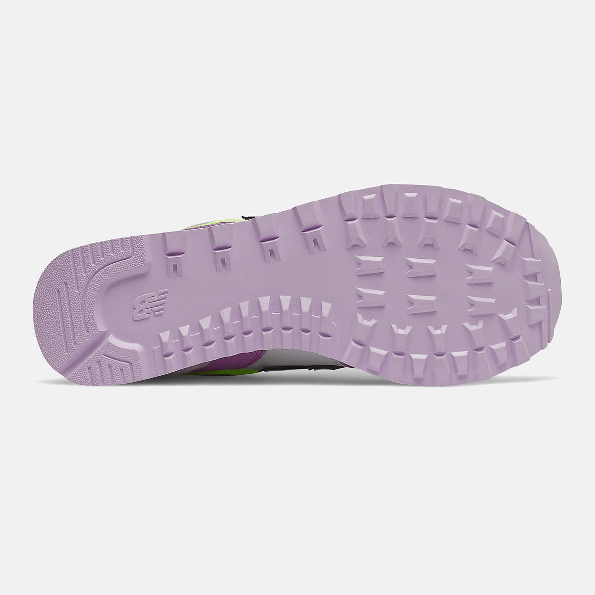 Purple/Bleached Lime Glo 574 | New Balance Shoes