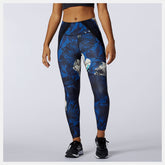 Blue Transform 7/8 NBSleek Printed Tight | New Balance Clothing
