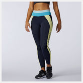 Yellow Achiever Remix High Rise 7/8 Tight | New Balance Clothing