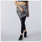 Black Multi Printed Fast Flight Tight | New Balance Clothing