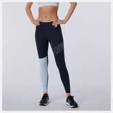 UV Blue Heather Printed Fast Flight Tight | New Balance Clothing