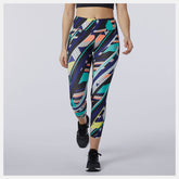 Multi Color Printed Impact Run Crop | New Balance Clothing