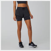 Black Impact Run 2 In 1 Short | New Balance Clothing