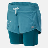 Sea Printed Impact Run 2 In 1 Short | New Balance Clothing