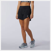 Black Impact Run Short 5 Inch | New Balance Clothing