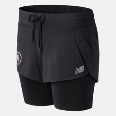Black NYC Marathon Impact Run 2 In 1 Short | New Balance Clothing