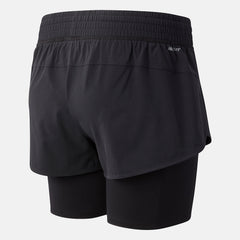 Black NYC Marathon Impact Run 2 In 1 Short | New Balance Clothing