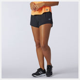 Black/White Q Speed Fuel Short | New Balance Clothing
