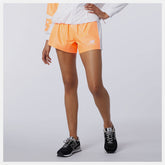 Citrus Punch NB Athletics Collide Woven Short | New Balance Clothing