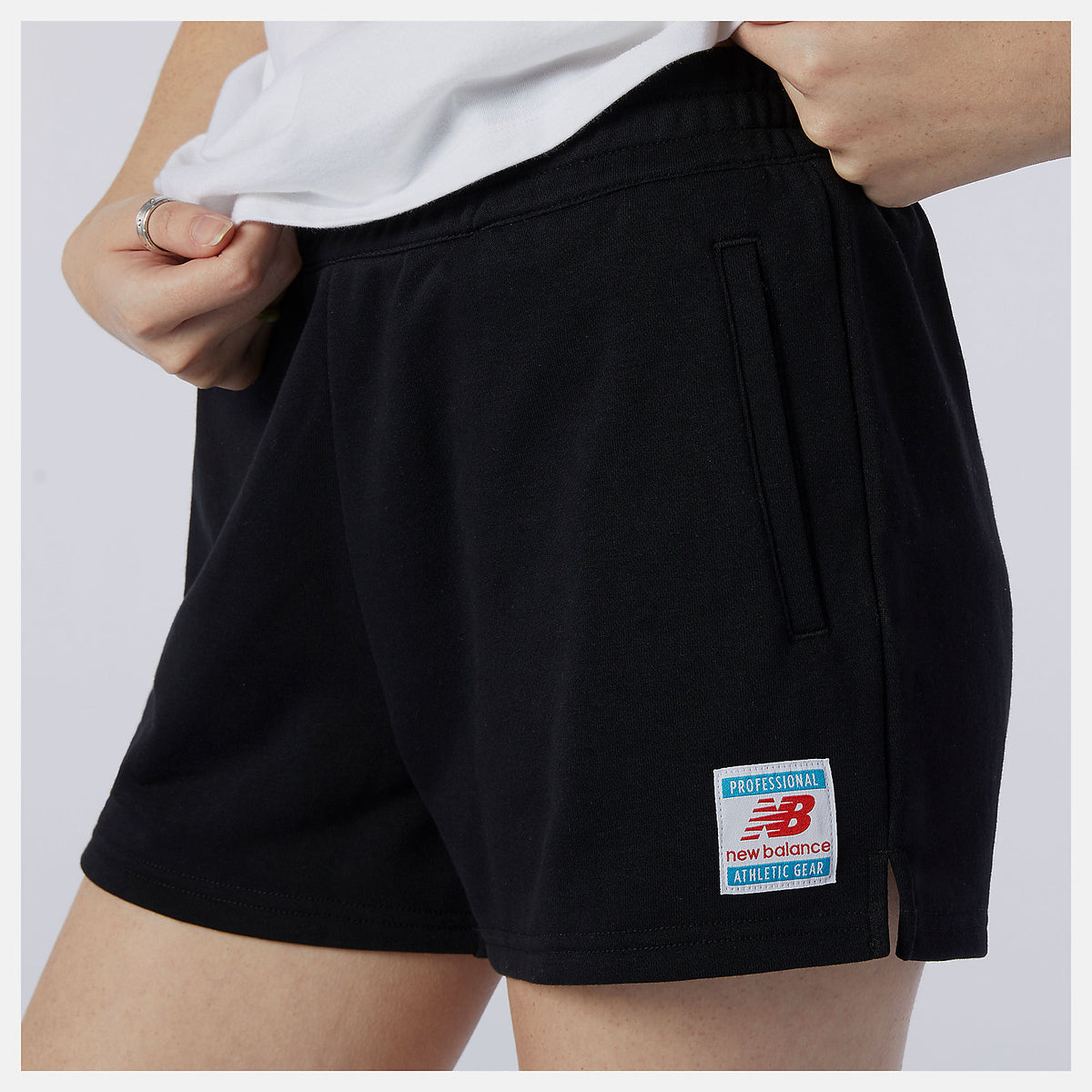 Black NB Essentials Knit Short | New Balance Clothing