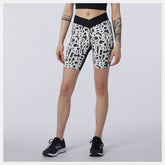 Black/White Relentless Printed Fitted Short | New Balance Clothing