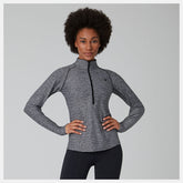 Black Heather Transform 1/2 Zip | New Balance Clothing