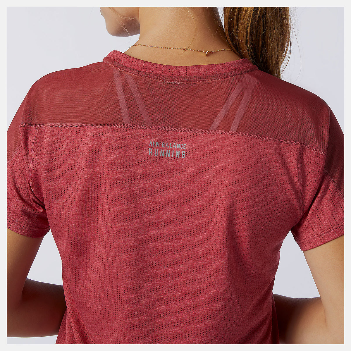 Earth Red Impact Run Short Sleeve | New Balance Clothing