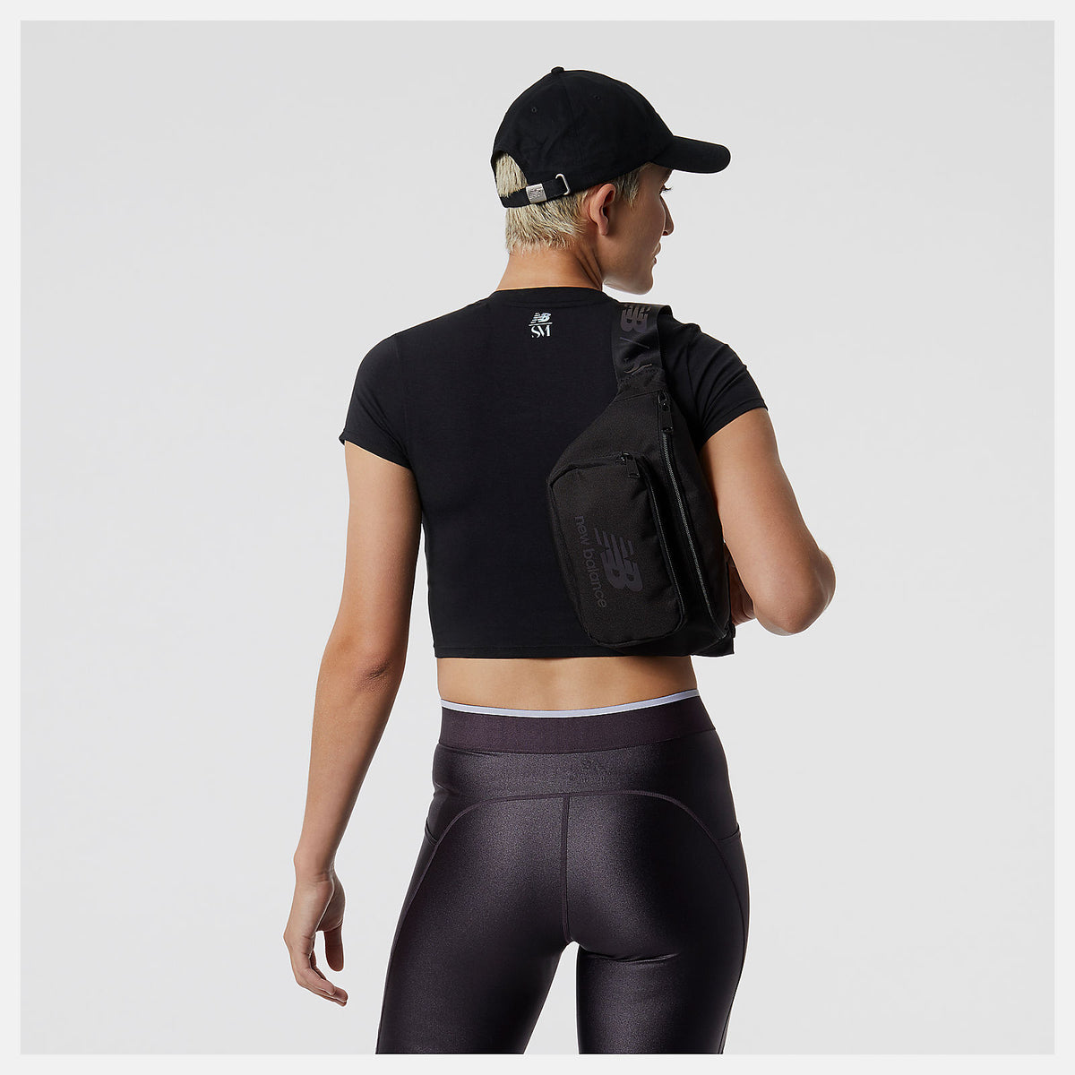 Black Syd Crop Tee | New Balance Clothing
