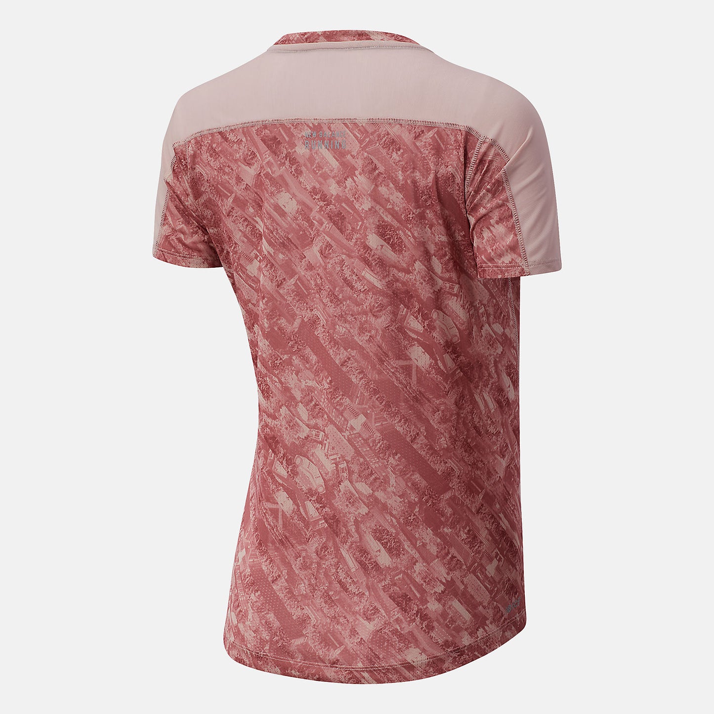Saturn Pink NYC Marathon Printed Impact Run Short Sleeve | New Balance Clothing
