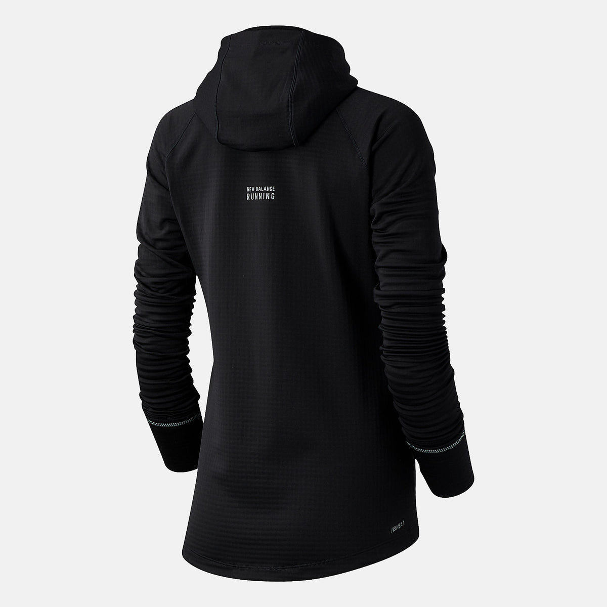 Black NB Heat Grid Hoodie | New Balance Clothing