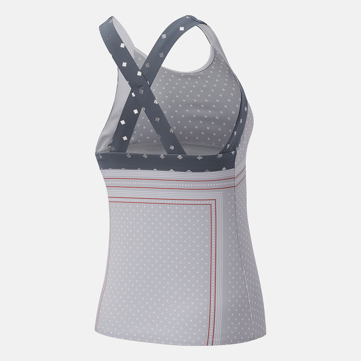 Light Aluminum Printed Tournament Tank | New Balance Clothing