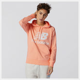 Pink NB Essentials Pullover Hoodie | New Balance Clothing