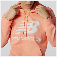 Pink NB Essentials Pullover Hoodie | New Balance Clothing