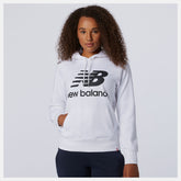 White/Black NB Essentials Pullover Hoodie | New Balance Clothing
