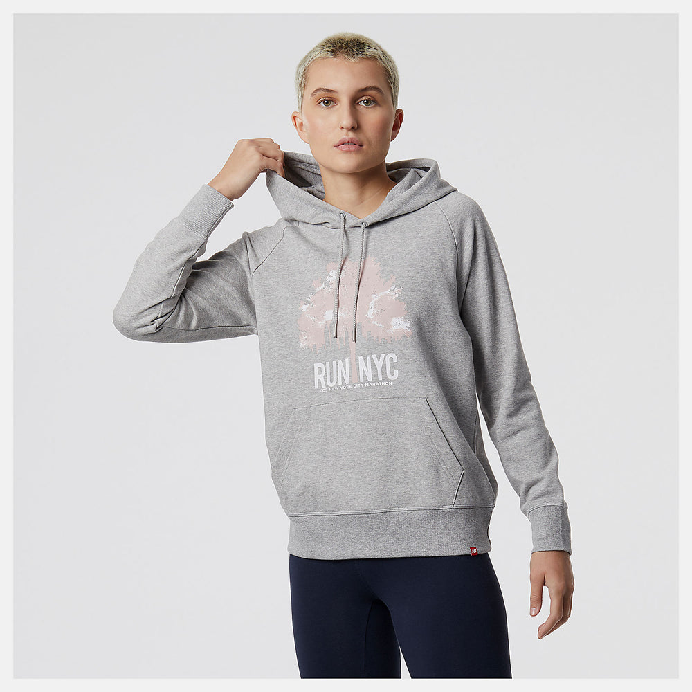 Athletic Grey NYC Marathon Essentials Pullover Hoodie | New Balance Clothing