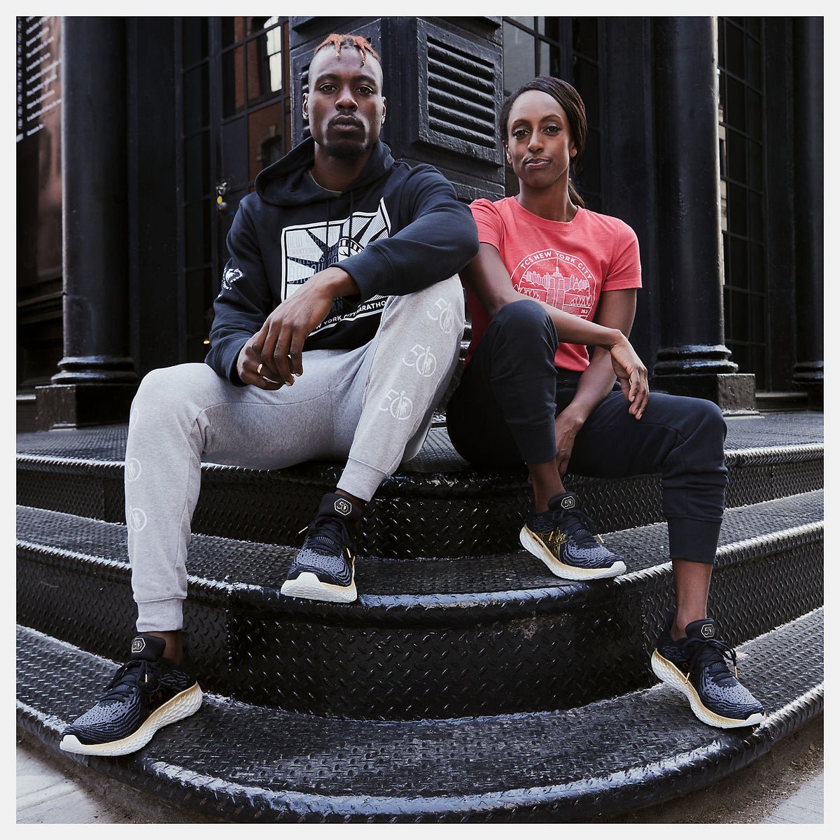 Team Red Inline NYC Marathon Park/NYC Badge | New Balance Clothing