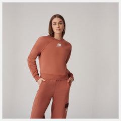 Terra Cotta Bandier Fleece Crew | New Balance Clothing