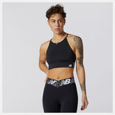 Black Relentless Crop Top | New Balance Clothing