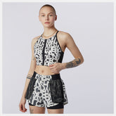 White Relentless Printed Crop Top | New Balance Clothing
