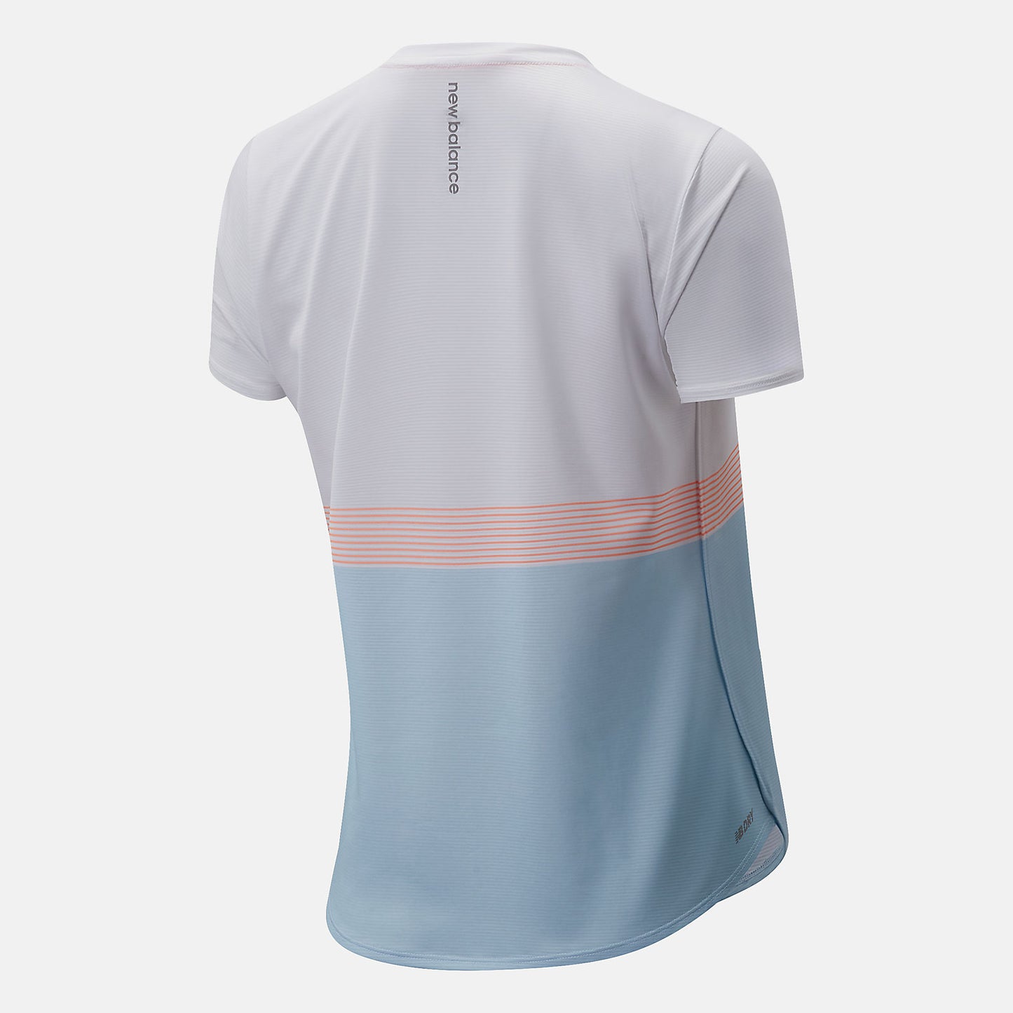 White Printed Accelerate Short Sleeve | New Balance Clothing