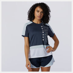 Eclipse Printed Fast Flight Short Sleeve Top | New Balance Clothing