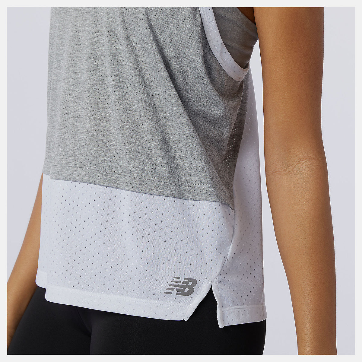 Athletic Grey Impact Run Hybrid Tank | New Balance Clothing