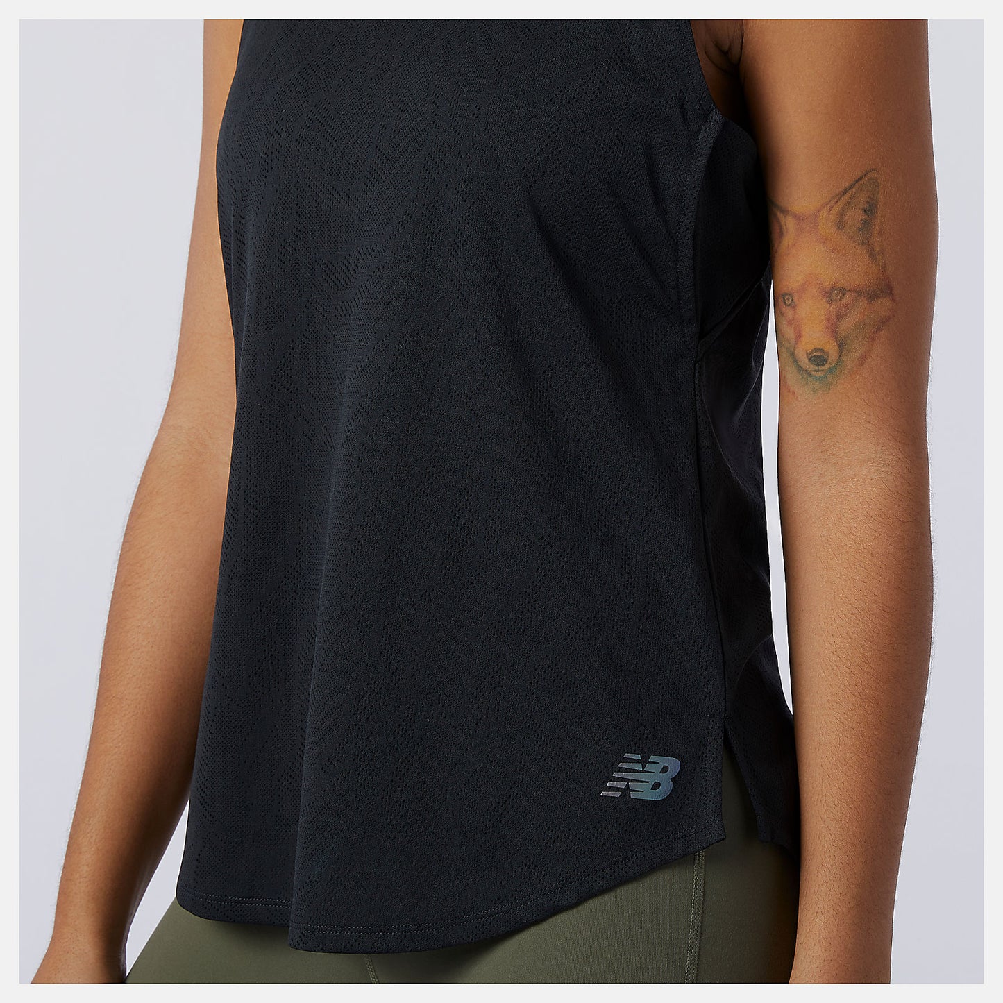 Black Q Speed Fuel Jacquard Tank | New Balance Clothing
