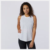 White Q Speed Fuel Jacquard Tank | New Balance Clothing
