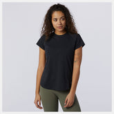 Black Q Speed Fuel Jacquard Short Sleeve | New Balance Clothing
