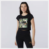 Black NB Essentials Botanical Tee | New Balance Clothing